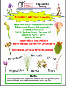 Cover photo for Master Gardener Volunteers of Edgecombe County Plant Sale