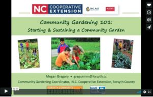 Title Screen from Community Gardening Video