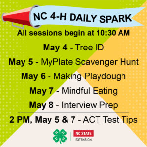 NC 4-H Daily SPARK Week 7