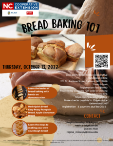 Bread baking 101. Thursday, October 13, 2022.