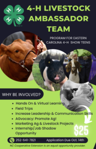 Cover photo for 4-H Livestock Ambassador Program